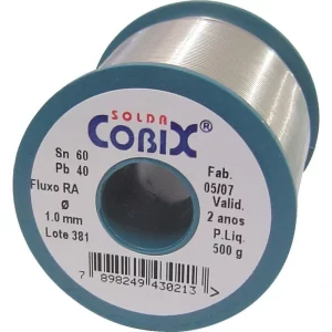 Solda Em Fio 60 X 40 1.0 MM 500Gramas