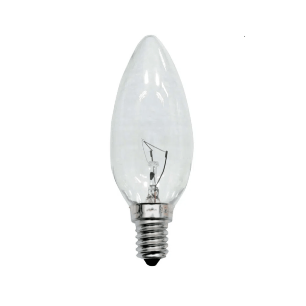 Lampada Vela Lisa E-14 40Wx127 CL