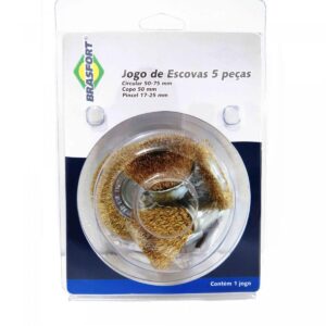 Escova de Aco Kit Com 5 Pc