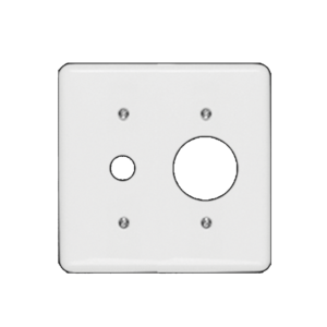 Placa 4X4 Branca Para Saída de Fio + Tomada