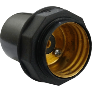 Soquete Abajur E-27 Preto
