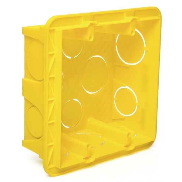 Caixa de Luz 4 x 4 Plastico Amarelo