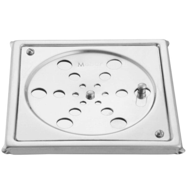 Grelha Quadrada Rotativa 15cm Com Caxilhio Inox