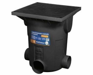 Caixa de Passagem Inspecao Esgoto Grande PVC Pt