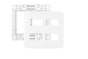 Placa 4 x 4 Com Suporte 4 Modulos Horizontal Linha B-3