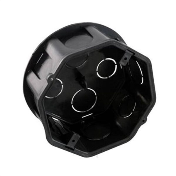 Caixa de Luz 4 x 4 Octagonal FM Plastico Preta