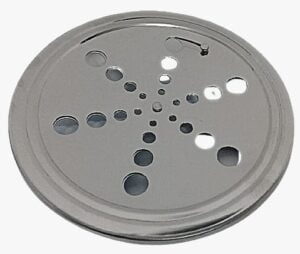 Grelha Redonda Rotativa 10cm Com Caxilhio Inox