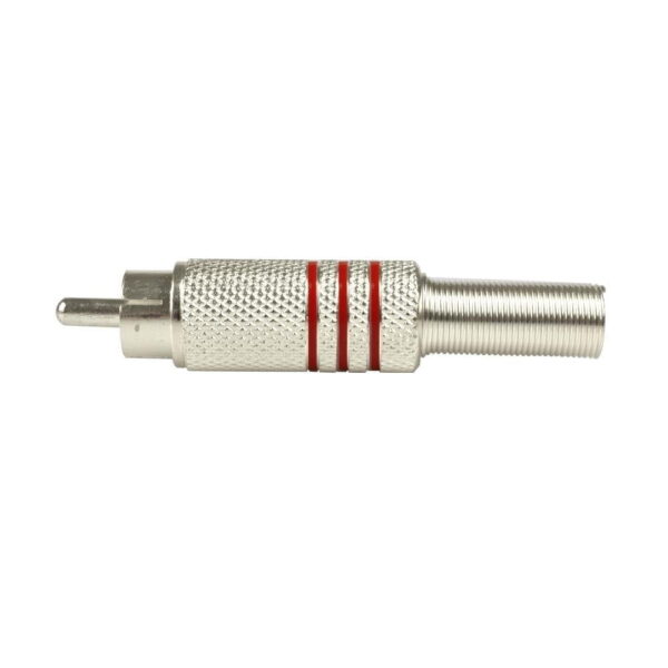 Plug Rca Metal 6mm Com Mola VM