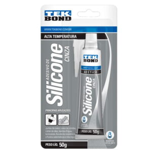 Silicone Alta Temperatura Bisnaga Cinza 50Gr