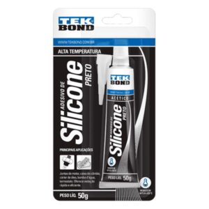 Silicone Alta Temperatura Bisnaga Preto 50Gr