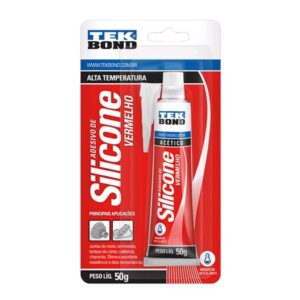 Silicone Alta Temperatura Bisnaga Vermelho 50Gr