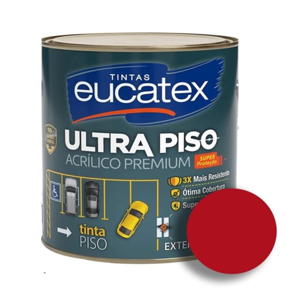 Tinta Piso Interno / Externo Vermelho Seguranca 3.6 Lt