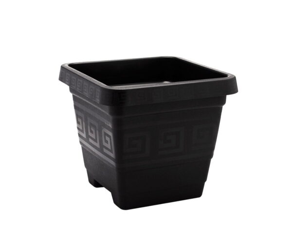 Vaso Quadrado Extra Grande 29 L Preto