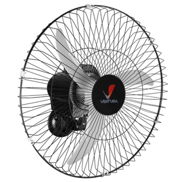 Ventilador Oscilante Parede 60Cm Bivolt Preto Ventura