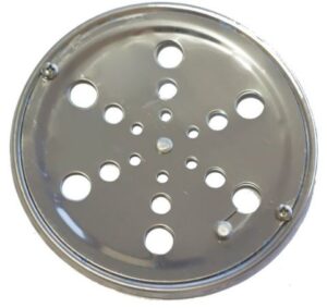 Grelha Redonda Rotativa 15cm Sem Caxilhio Inox