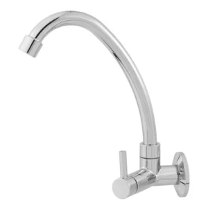 Torneira Giratoria Coz. Parede C60 C Alto 1/2 ABS CR 1/4 VT