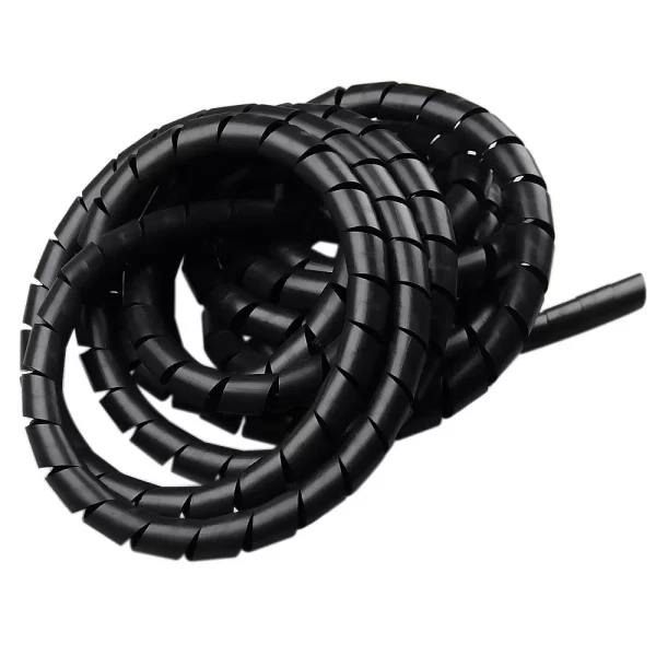 Organizador Espiral Tube 10mm Preto 1 Metro