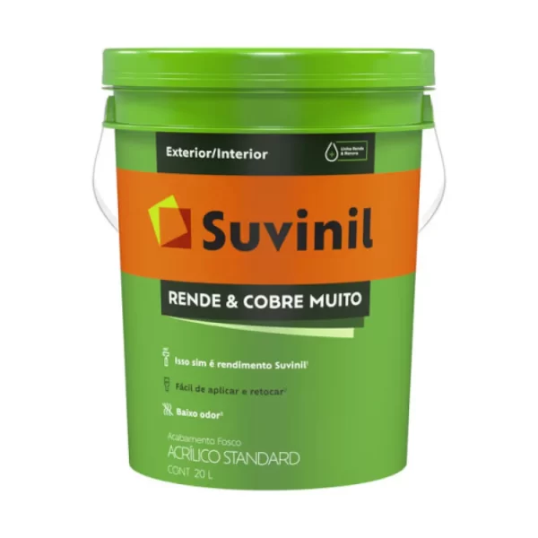 Tinta Suvinil Branco Rende Cobre Muito 20 Lt