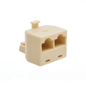 Adaptador Rede RJ 45 2 Femeas e 1 Macho