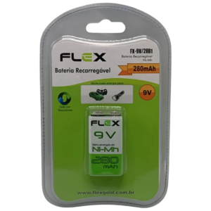 Bateria Recarregavel  9V 280Mah