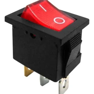 Chave Gangorra L/D 3T KCD1-101 Com Led Vermelha 10/12Vdc – 6A/24