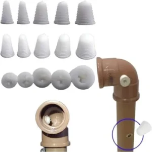 Tapa Furo Para Cano Dagua Pvc Com 5 unidades